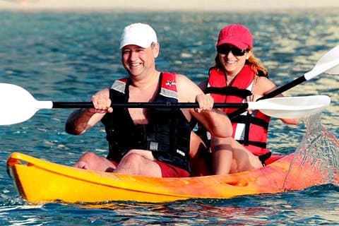 Kayaking in Al Marjan Island