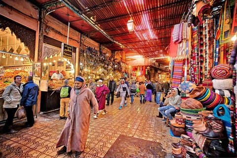 Winkel- en wandeltocht van een halve dag op de markten van Marrakesh