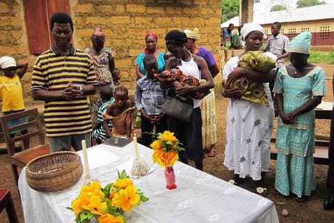 Naamgevingsceremonie Ghana