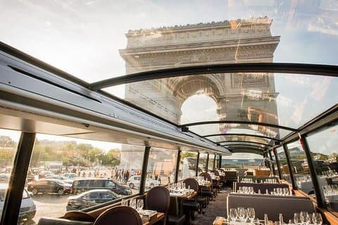 Paris Bustronome Gourmet Sightseeing Dinner on a Panoramic Bus