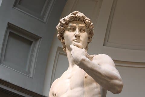 David og højdepunkterne i Firenze.