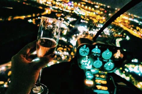Privat helikopter After-hours 48 Miles Tour Temaparker och centrum