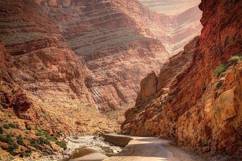 4 dages tur fra FEZ til MARRAKECH, overnatning i MERZOUGA og TODRA GORGES