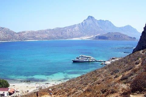 Excursion d'une journée complète sur l'île de Gramvoussa et dans la baie de Bálos au départ de Réthymnon avec un guide parlant anglais et allemand