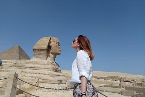 Kairo Top Tour på en dags pyramider, Museum, Felucca och Khan El Khalili Bazar