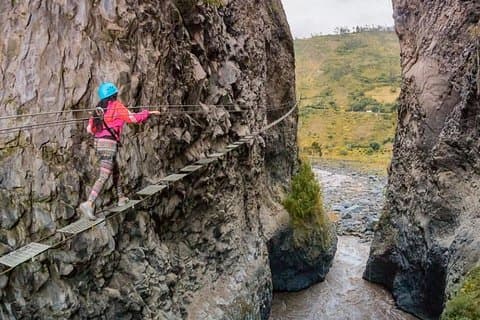 Baldachin | Tibetische Brücke | Via Ferrata Extreme 3 Aktivitäten in 1