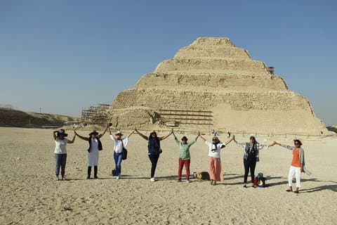 Meditation durch Pyramiden von Dahshur und Saqqara