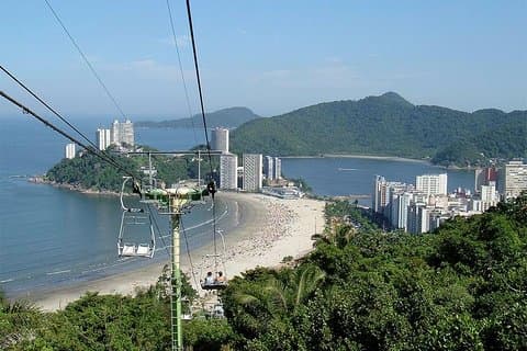 Strande: Santos, São Vicente og Guaruja fra São Paulo