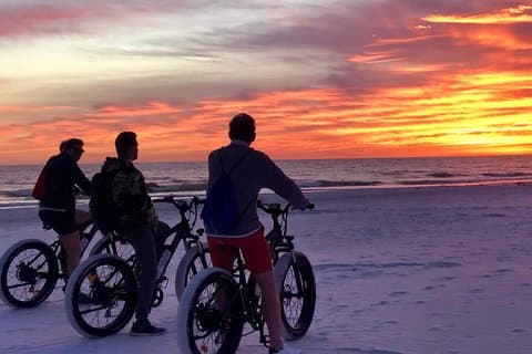 Excursão ao pôr do sol de bicicleta elétrica Siesta Key