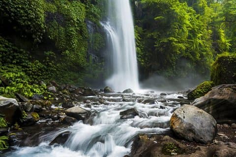Excursion d'une journée à la cascade de Lombok avec transport privé