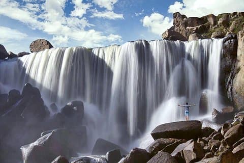 Pillones-waterval en Imata-steenbos