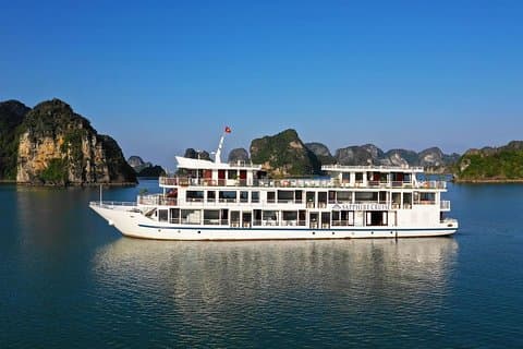 Halong Bay 2 dagen / 1 nacht 4 sterren cruise inbegrepen Pick-up & Transfer