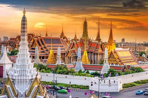 Grand Palais royal et temples de Bangkok : visite d'une demi-journée