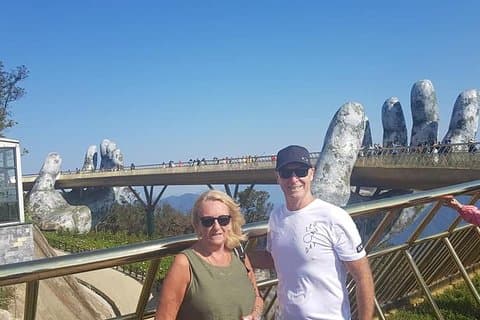 Private Shore Excurson to GOLDEN BRIDGE,BA NA HILL from TIEN SA or CHAN MAY Port