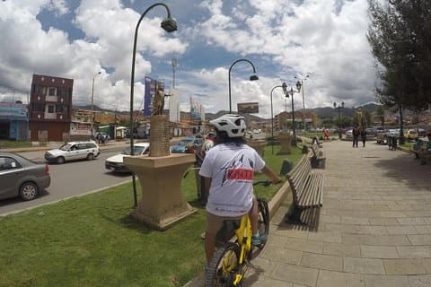 Cusco med cykel