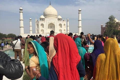 Eintägiger Ausflug nach Taj Mahal von Delhi mit dem schnellsten Zug mit Mahlzeiten