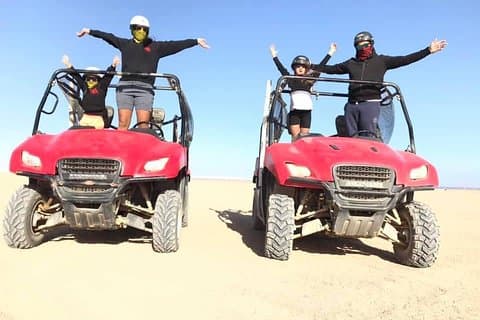 3 uur dubbele buggy in Hurghada