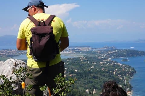 Fottur - Achilleion-palasset - Gastouri - Agia Kyriaki-kapellet