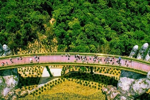 Golden Bridge tur och retur med delningsguide och transfer från Hoi An