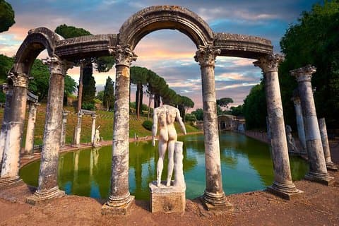 Visite privée des jardins de Tivoli depuis votre hôtel à Rome