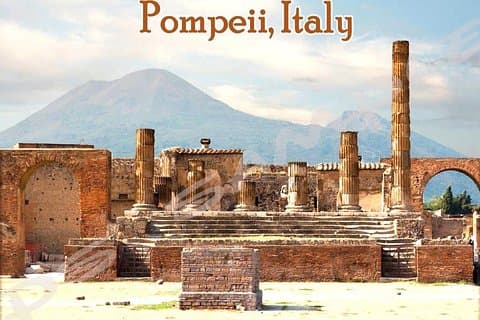 Transfer van je hotel aan de kust van Amalfi naar Napels en stop in Pompeii