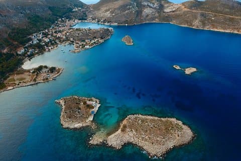 Veerboot naar het Griekse eiland Kastellorizo ​​vanuit Kas