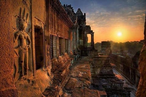 Excursão de junção guiada pelo sol de Angkor Wat