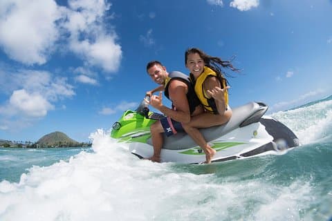 Jet Ski Rental Maunalua Bay: Tandem Two Person Ride