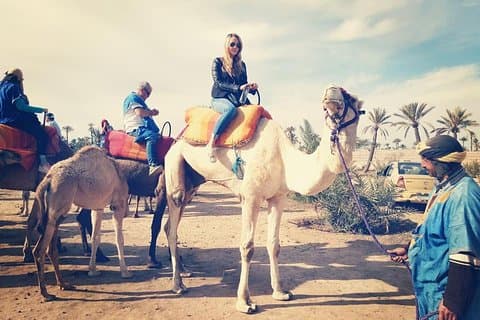 Randonnée chamelière autour de Marrakech