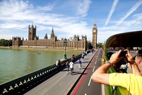 Vintage London buss tur inkludert cruise med London Eye alternativ