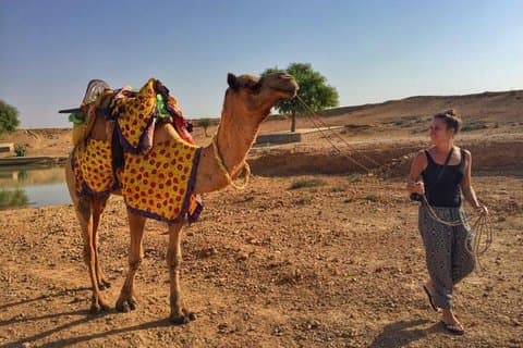Safari in cammello per piccoli gruppi di un giorno intero a Jaisalmer