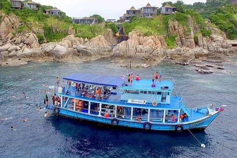 Snorkel tur til Koh Nangyuan og de skjulte bukter av Koh Tao ombord på oksygen