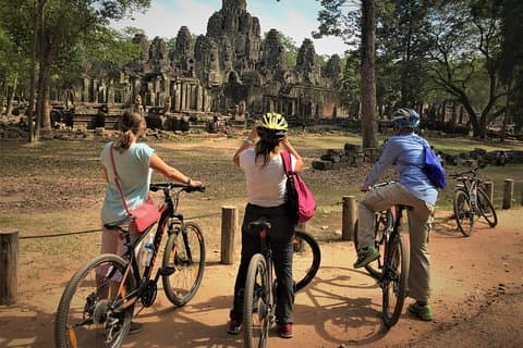 Angkor Wat Privat cykeltur undviker folkmassorna