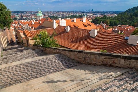 Visite d'une demi-journée de Prague en bus et à pied