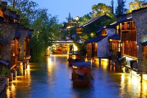 Wuzhen Ancient Water Town Privat natt tur fra Hangzhou