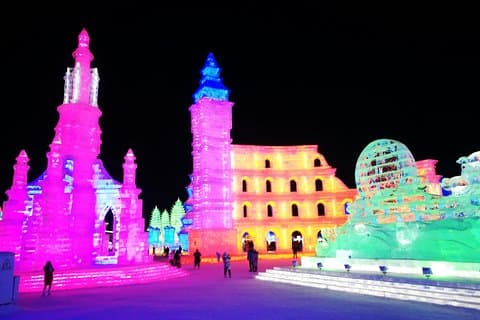 Delad nattöverföringstjänst till Harbin Ice and Snow World