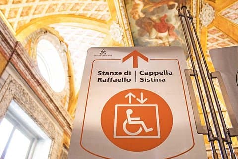 Rullstolsanpassad Vatikanstaten med Sixtinska Kapellet och Hopp-linjebiljetter