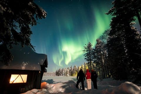 Spedizione di caccia all'aurora boreale privata