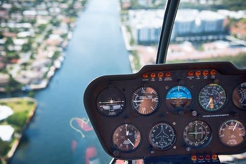 Esperienza in elicottero a Miami con trasporto e champagne