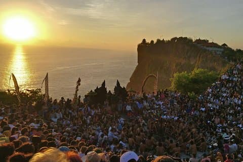 Tanah Lot og Uluwatu-templet - fantastisk havudsigt med solnedgang