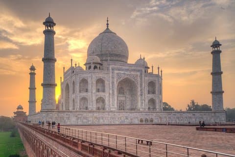 Excursión privada de un día al Taj Mahal desde Delhi que termina en Jaipur