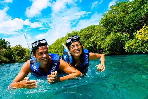 Xelha-snorkelavontuur! Schitterend en natuurlijk van Playa del Carmen