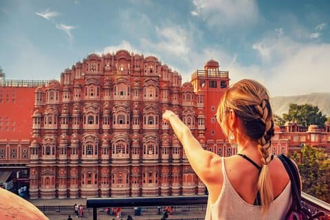 Visita guiada por la ciudad de Jaipur: Palacio de la ciudad, Jantar, Hawa y Jal Mahal
