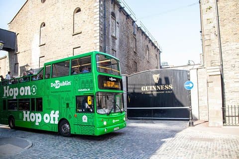 Dublin Transporte Público e Hop-On Hop-Off Tour de ônibus turístico