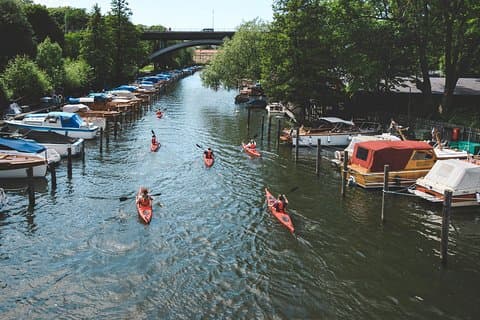 Självledad kajakventyr i centrala Stockholm (enmanskajak)