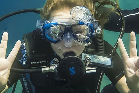 Scuba diving baptism