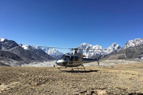 Tour en hélicoptère du camp de base de l'Everest