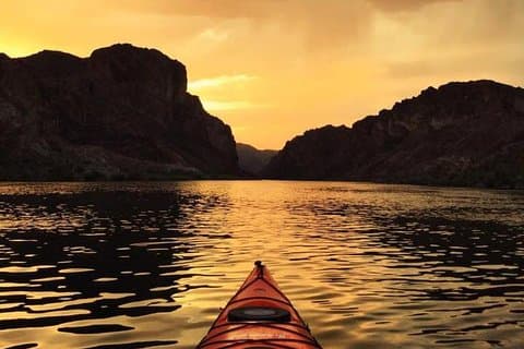 Black Canyon Twilight Kayak Tour with Bonfire Experience