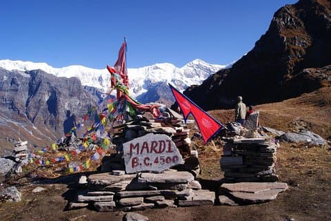 Mardi Himal Trekking vanuit Kathmandu per vlucht
