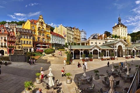 Karlovy Vary inclusief uitkijktoren en kabelbaan vanuit Praag